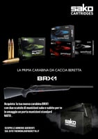 Munizioni Sako e carabina BRX1 Beretta